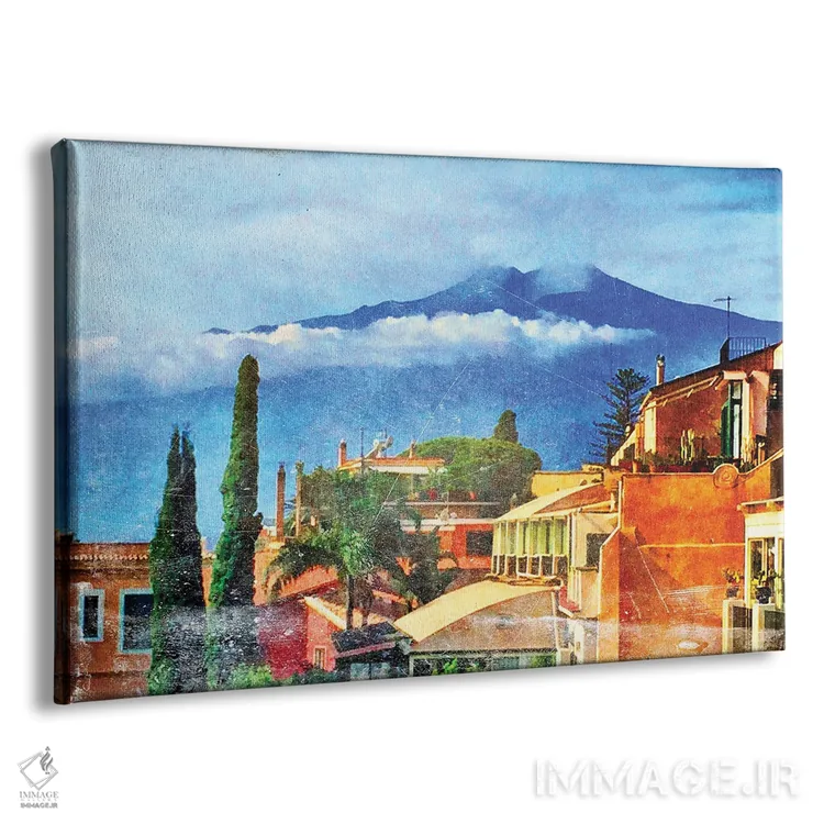 تابلو پوبلو (دهکده بومیان آمریکایی) اثر آکوستا - نمای پرسپکتیو محصول