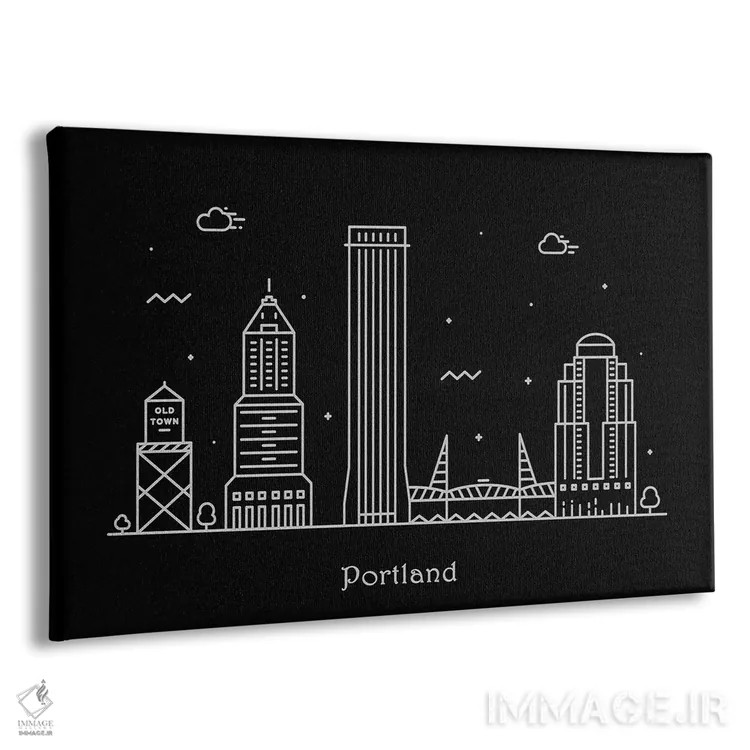تابلو پورتلند (ایالات متحده) اثر آیشه دنیز آکِرمان - نمای پرسپکتیو محصول
