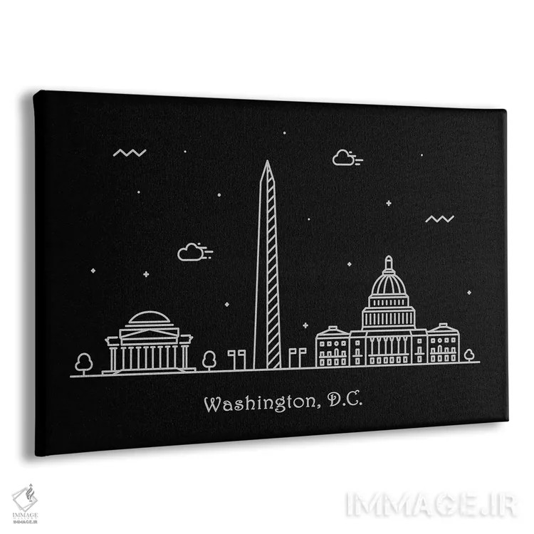 تابلو واشنگتن دی سی (پایتخت آمریکا) اثر آیشه دنیز آکِرمان - نمای پرسپکتیو محصول