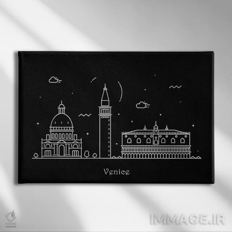 تابلو ونیز (ایتالیا) اثر آیشه دنیز آکِرمان - نمای روبهرو روی دیوار