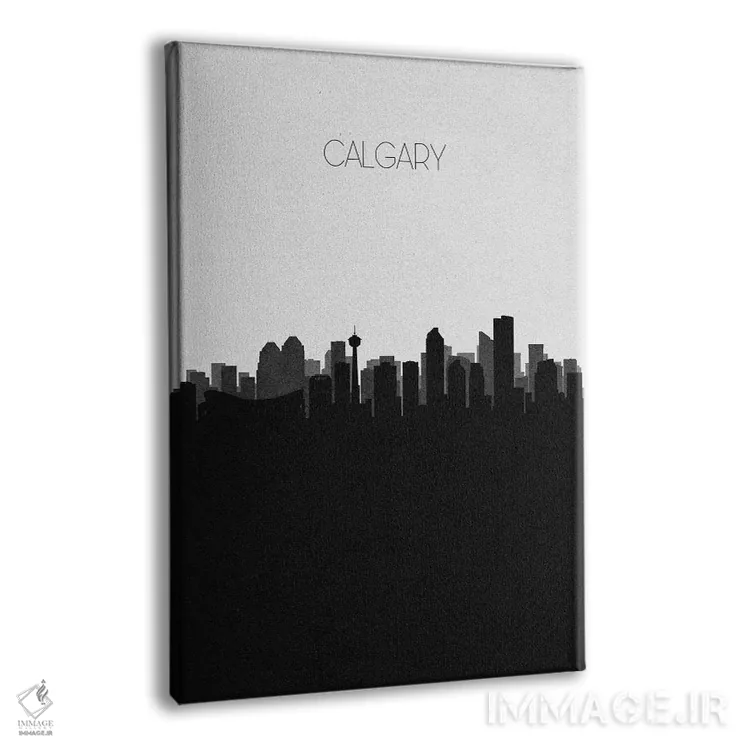 تابلو نما و افق شهری کلگری، کانادا اثر آیشه دنیز آکِرمان - نمای پرسپکتیو محصول