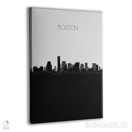 تابلو نما و افق شهری بوستون، ماساچوست اثر آیشه دنیز آکِرمان - نمای پرسپکتیو محصول