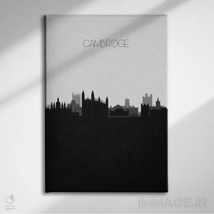 تابلو نما و افق شهری کمبریج، بریتانیا اثر آیشه دنیز آکِرمان - نمای روبهرو روی دیوار