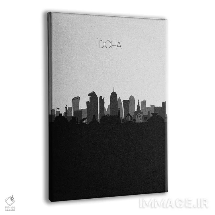 تابلو خط افق شهر دوحه، قطر اثر آیشه دنیز آکِرمان - نمای پرسپکتیو محصول