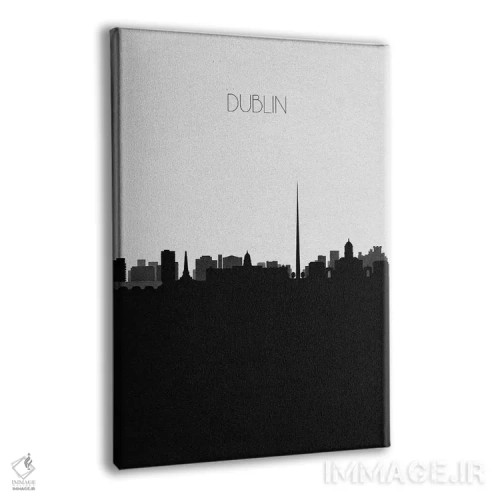 تابلو خط افق شهر دوبلین، ایرلند اثر آیشه دنیز آکِرمان - نمای پرسپکتیو محصول