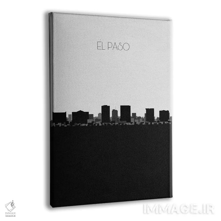 تابلو خط افق شهر ال پاسو، تگزاس اثر آیشه دنیز آکِرمان - نمای پرسپکتیو محصول