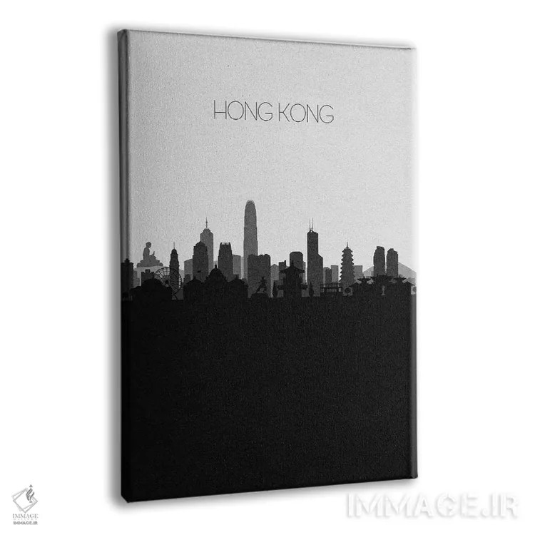 تابلو خط افق شهر هنگ کنگ، چین اثر آیشه دنیز آکِرمان - نمای پرسپکتیو محصول