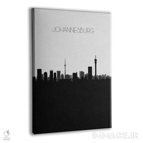تابلو خط افق شهر ژوهانسبورگ، آفریقای جنوبی اثر آیشه دنیز آکِرمان - نمای پرسپکتیو محصول