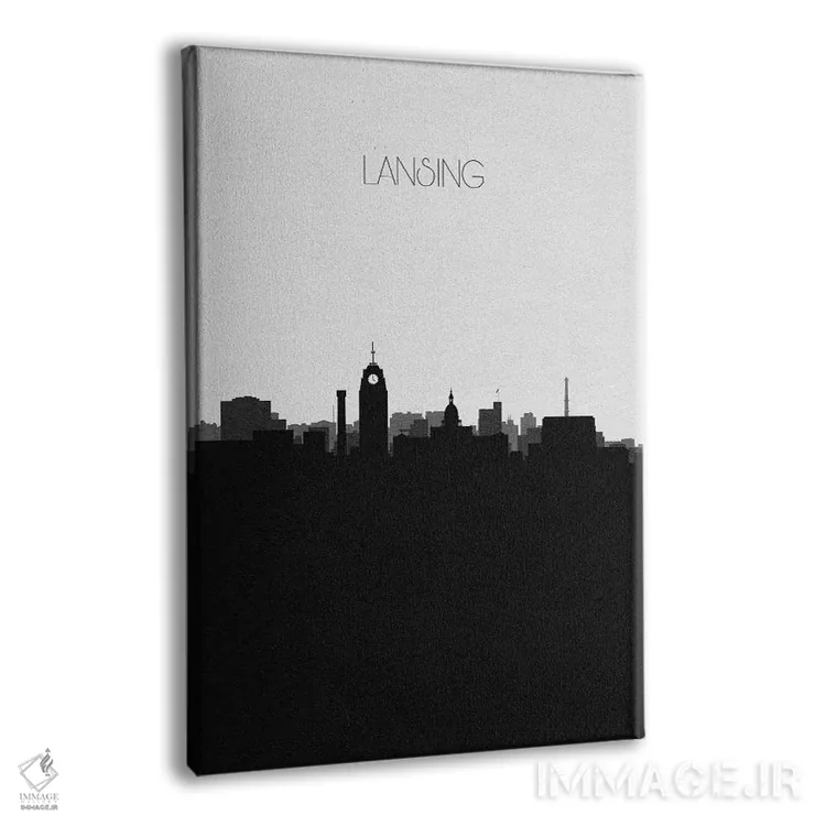 تابلو خط افق شهر لَنسینگ، میشیگان اثر آیشه دنیز آکِرمان - نمای پرسپکتیو محصول