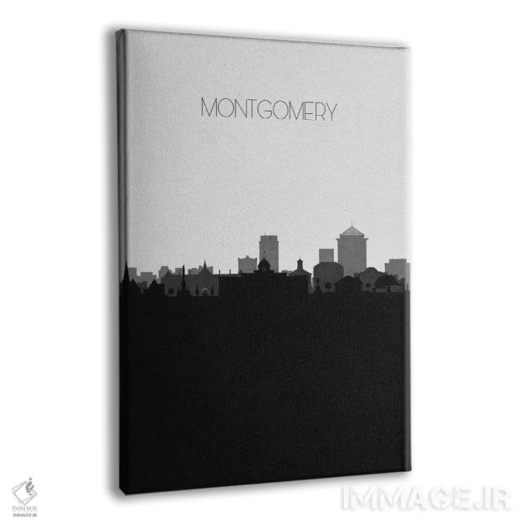 تابلو خط افق شهر مونتگومری، آلاباما اثر آیشه دنیز آکِرمان - نمای پرسپکتیو محصول