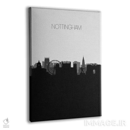 تابلو خط افق شهر ناتینگهام، بریتانیا اثر آیشه دنیز آکِرمان - نمای پرسپکتیو محصول