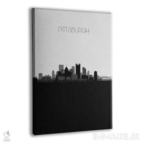 تابلو خط افق شهر پیتزبورگ، پنسیلوانیا اثر آیشه دنیز آکِرمان - نمای پرسپکتیو محصول