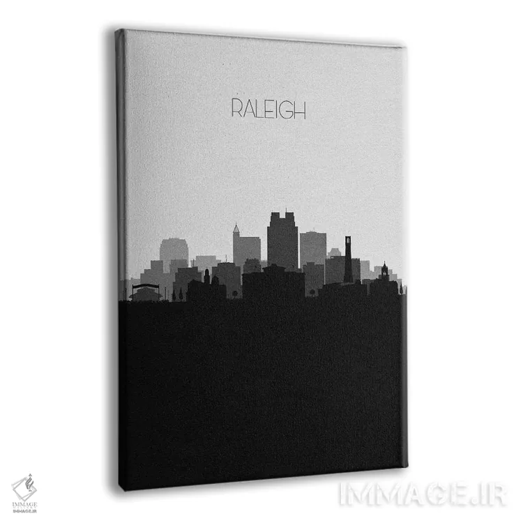 تابلو خط افق شهر رالی، کارولینای شمالی اثر آیشه دنیز آکِرمان - نمای پرسپکتیو محصول