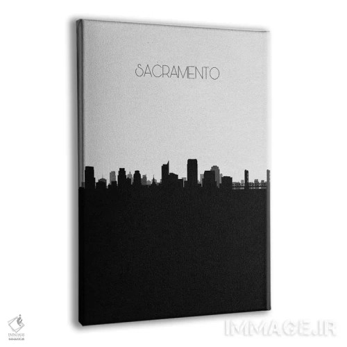 تابلو خط افق شهر ساکرامنتو، کالیفرنیا اثر آیشه دنیز آکِرمان - نمای پرسپکتیو محصول