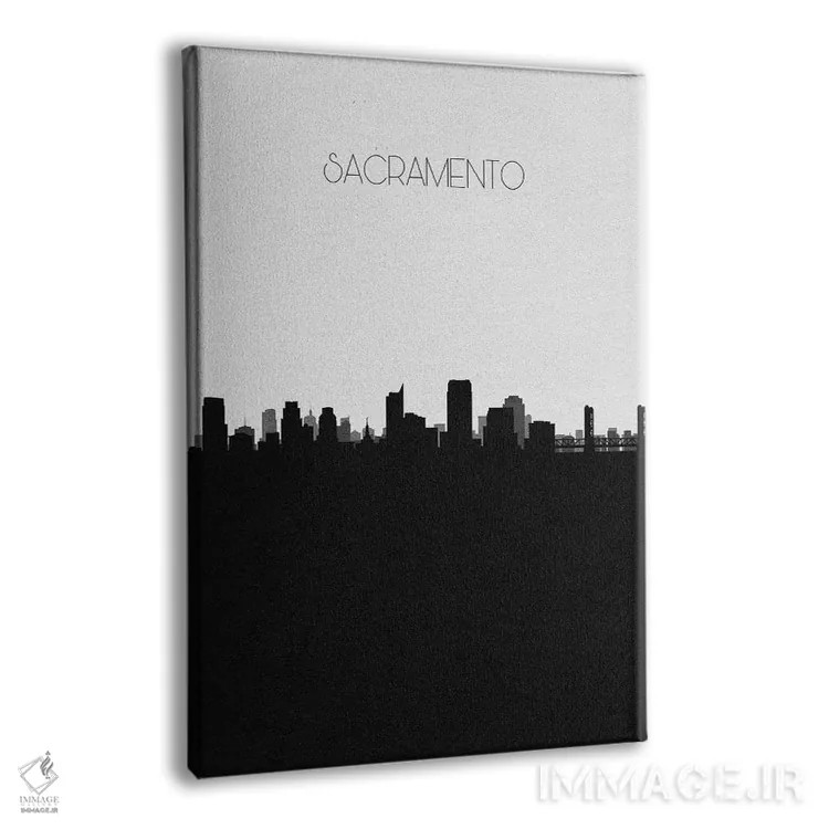 تابلو خط افق شهر ساکرامنتو، کالیفرنیا اثر آیشه دنیز آکِرمان - نمای پرسپکتیو محصول