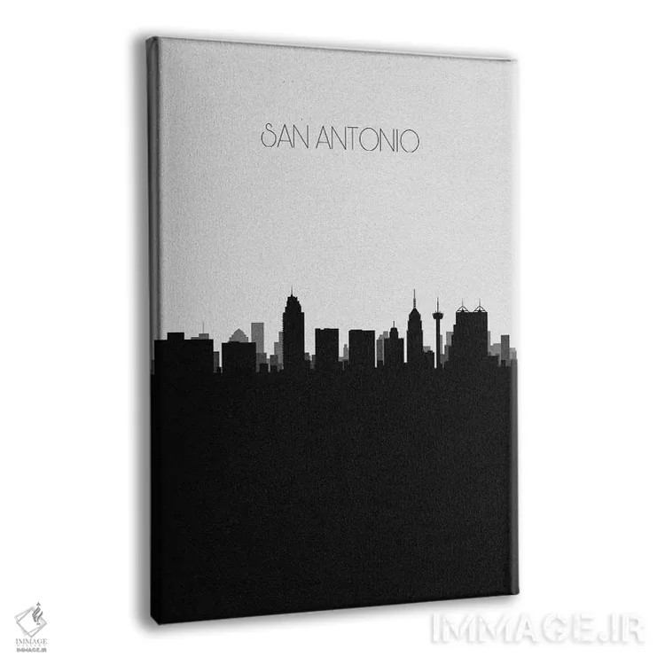 تابلو خط افق شهر سن آنتونیو، تگزاس اثر آیشه دنیز آکِرمان - نمای پرسپکتیو محصول