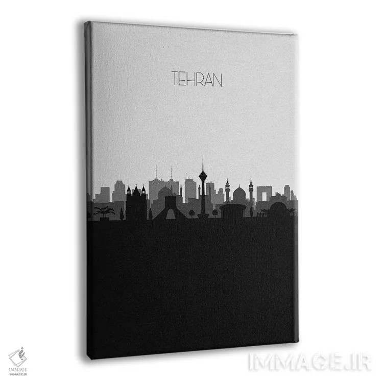 تابلو خط افق شهر تهران، ایران اثر آیشه دنیز آکِرمان - نمای پرسپکتیو محصول