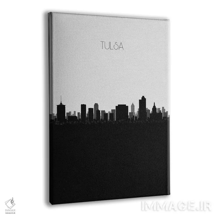 تابلو خط افق شهر تولسا، اوکلاهما اثر آیشه دنیز آکِرمان - نمای پرسپکتیو محصول