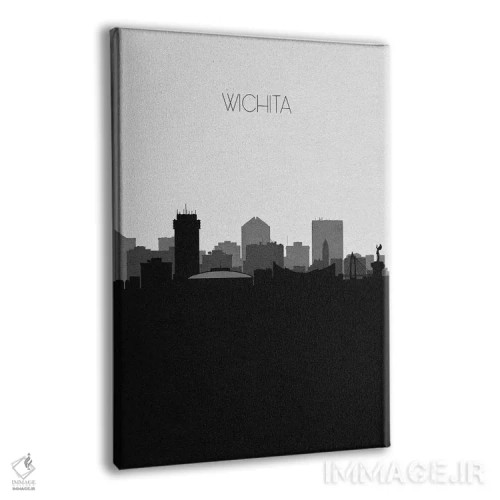 تابلو خط افق شهر ویچیتا، کانزاس اثر آیشه دنیز آکِرمان - نمای پرسپکتیو محصول