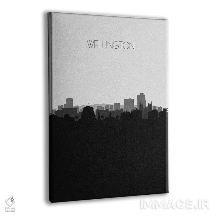 تابلو خط افق شهر ولینگتون، نیوزیلند اثر آیشه دنیز آکِرمان - نمای پرسپکتیو محصول