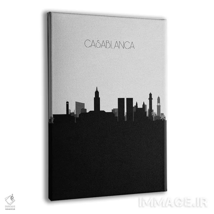 تابلو خط افق شهر کازابلانکا، مراکش اثر آیشه دنیز آکِرمان - نمای پرسپکتیو محصول