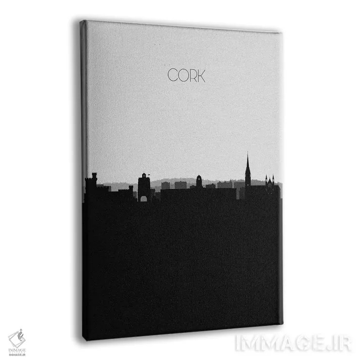 تابلو خط افق شهر کورک، ایرلند اثر آیشه دنیز آکِرمان - نمای پرسپکتیو محصول