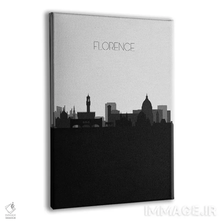 تابلو منظرهٔ افق فلورانس، ایتالیا (شهر) اثر آیشه دنیز آکِرمان - نمای پرسپکتیو محصول
