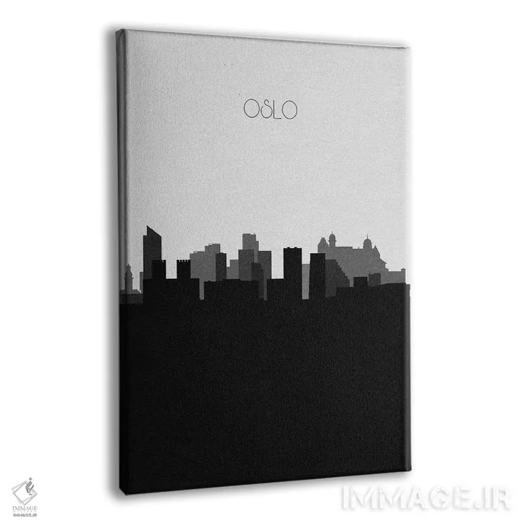 تابلو منظرهٔ افق اسلو، نروژ (شهر) اثر آیشه دنیز آکِرمان - نمای پرسپکتیو محصول