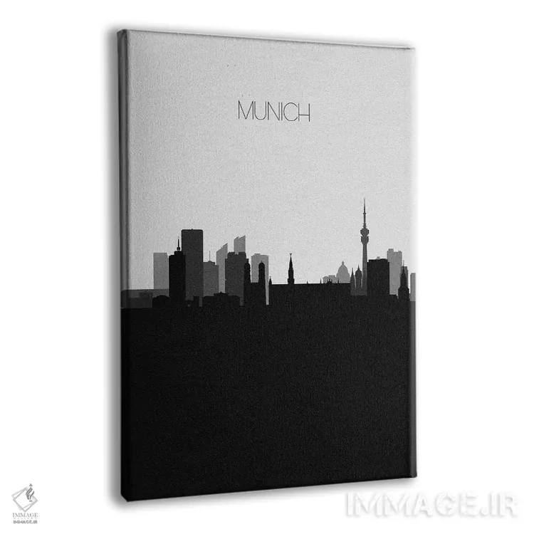 تابلو منظرهٔ افق مونیخ، آلمان (شهر) اثر آیشه دنیز آکِرمان - نمای پرسپکتیو محصول