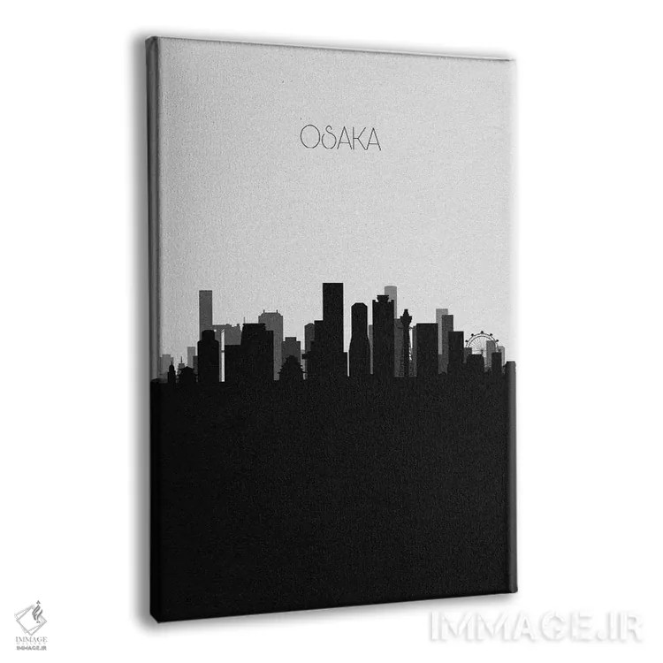 تابلو منظرهٔ افق اوساکا، ژاپن (شهر) اثر آیشه دنیز آکِرمان - نمای پرسپکتیو محصول