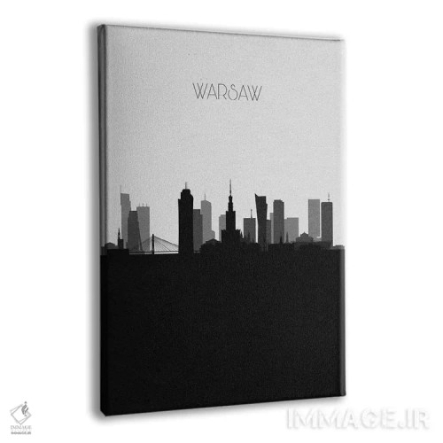 تابلو منظرهٔ افق ورشو، لهستان (شهر) اثر آیشه دنیز آکِرمان - نمای پرسپکتیو محصول