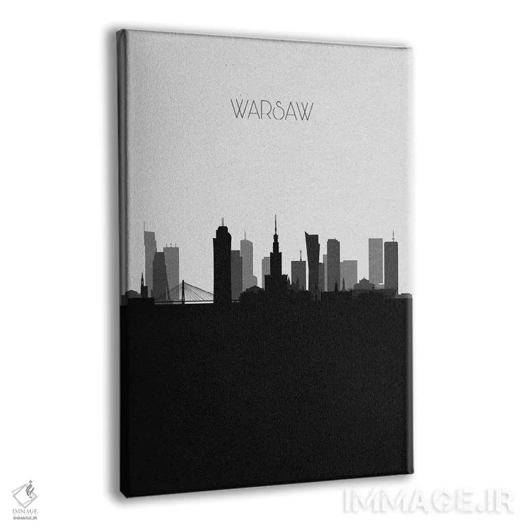 تابلو منظرهٔ افق ورشو، لهستان (شهر) اثر آیشه دنیز آکِرمان - نمای پرسپکتیو محصول