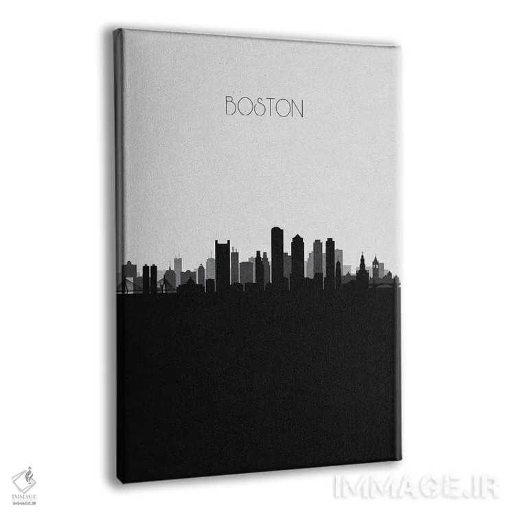 تابلو منظرهٔ افق بوستون اثر آیشه دنیز آکِرمان - نمای پرسپکتیو محصول
