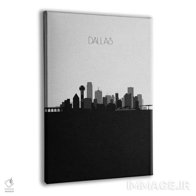 تابلو منظرهٔ افق دالاس اثر آیشه دنیز آکِرمان - نمای پرسپکتیو محصول