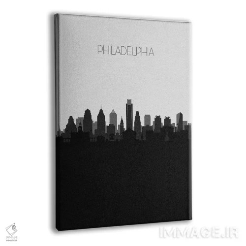 تابلو منظرهٔ افق فیلادلفیا اثر آیشه دنیز آکِرمان - نمای پرسپکتیو محصول