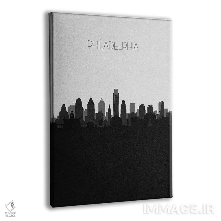 تابلو منظرهٔ افق فیلادلفیا اثر آیشه دنیز آکِرمان - نمای پرسپکتیو محصول