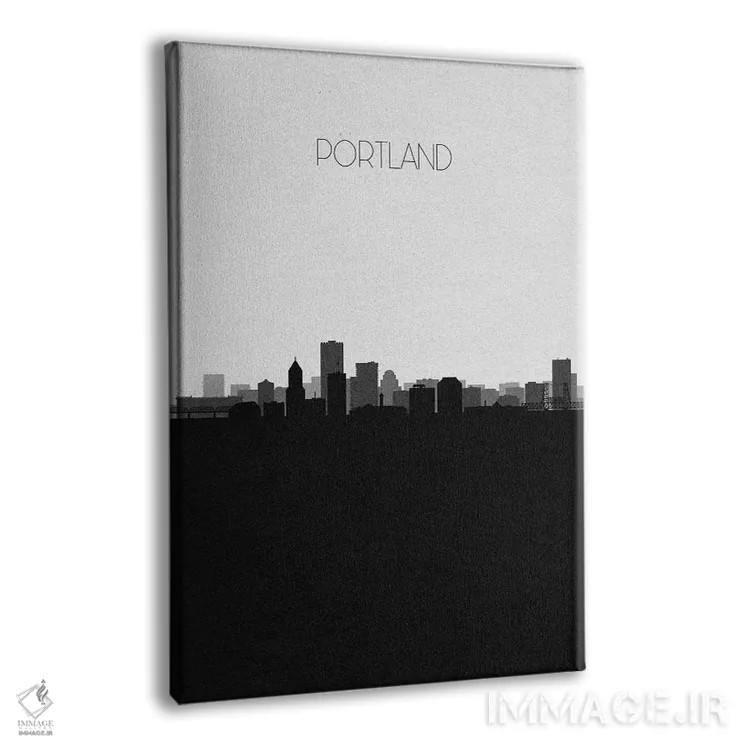 تابلو منظرهٔ افق پورتلند اثر آیشه دنیز آکِرمان - نمای پرسپکتیو محصول