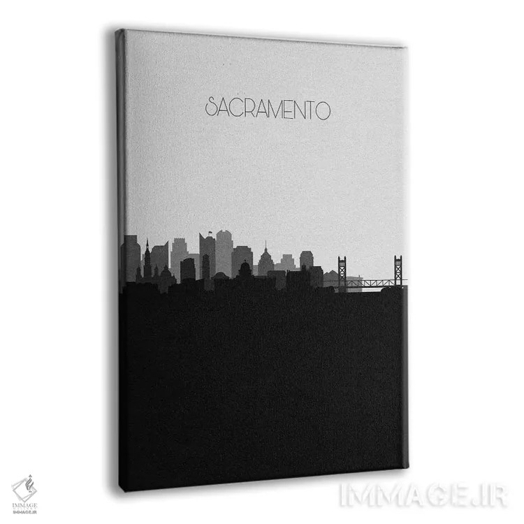 تابلو منظرهٔ افق ساکرامنتو اثر آیشه دنیز آکِرمان - نمای پرسپکتیو محصول