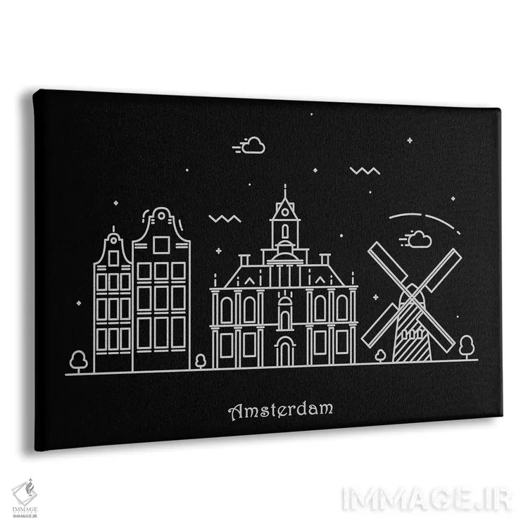 تابلو آمستردام اثر آیشه دنیز آکِرمان - نمای پرسپکتیو محصول