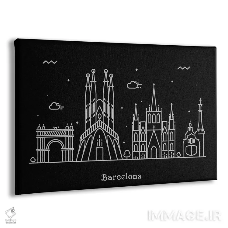 تابلو بارسلونا اثر آیشه دنیز آکِرمان - نمای پرسپکتیو محصول