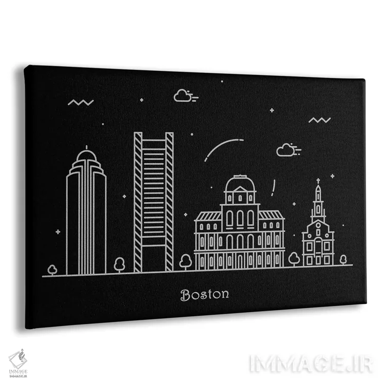 تابلو بوستون اثر آیشه دنیز آکِرمان - نمای پرسپکتیو محصول