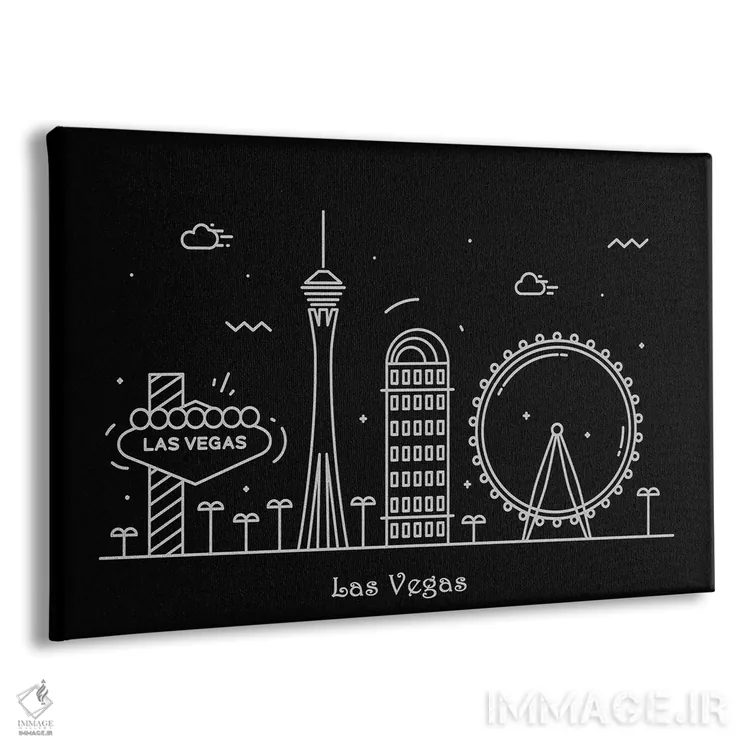 تابلو لاس وگاس اثر آیشه دنیز آکِرمان - نمای پرسپکتیو محصول