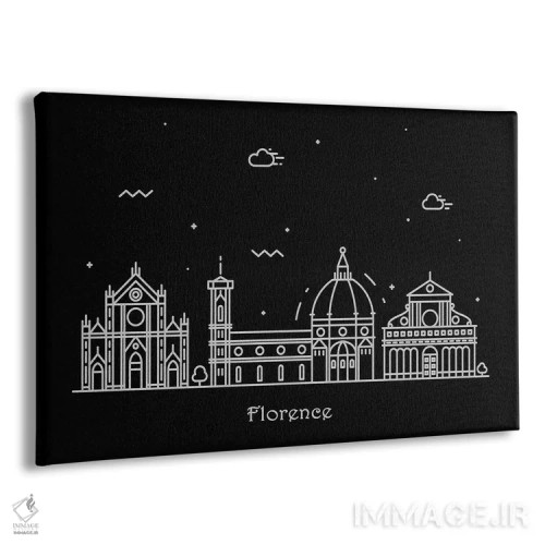 تابلو فلورانس (شهر ایتالیا) اثر آیشه دنیز آکِرمان - نمای پرسپکتیو محصول