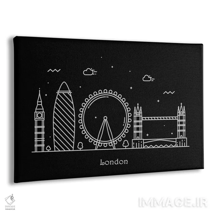 تابلو لندن اثر آیشه دنیز آکِرمان - نمای پرسپکتیو محصول