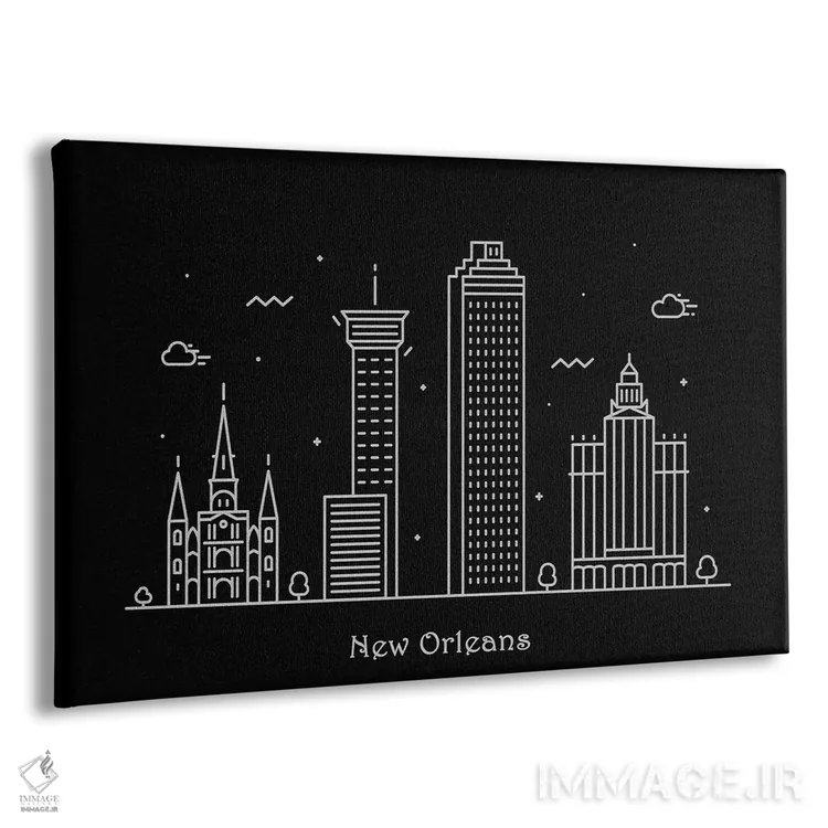 تابلو نیواورلئان (شهر در لوئیزیانا) اثر آیشه دنیز آکِرمان - نمای پرسپکتیو محصول