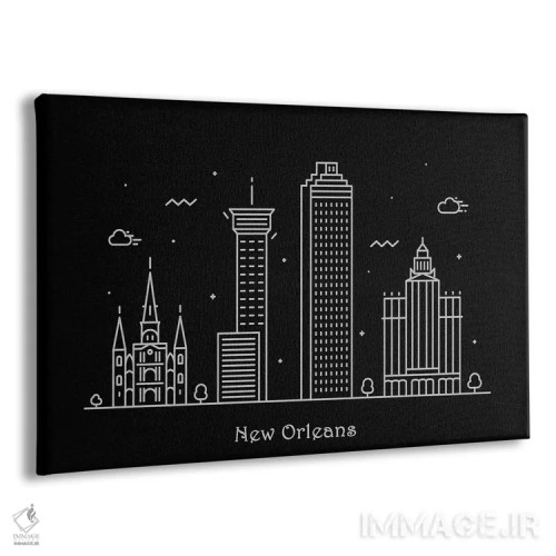 تابلو نیواورلئان (شهر در لوئیزیانا) اثر آیشه دنیز آکِرمان - نمای پرسپکتیو محصول