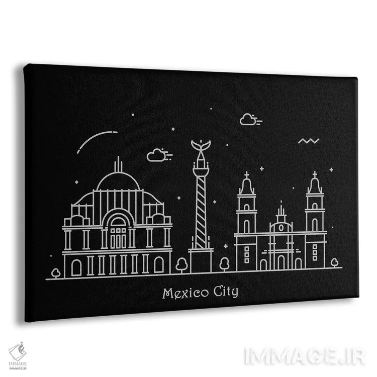 تابلو مکزیک اثر آیشه دنیز آکِرمان - نمای پرسپکتیو محصول