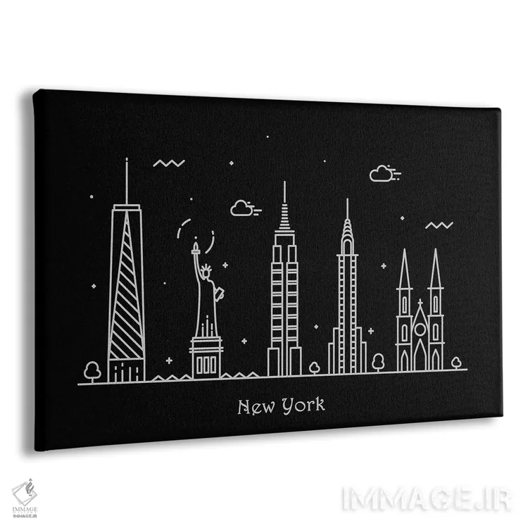 تابلو نیویورک اثر آیشه دنیز آکِرمان - نمای پرسپکتیو محصول