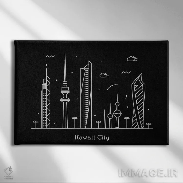 تابلو کویت (کشور) اثر آیشه دنیز آکِرمان - نمای روبهرو روی دیوار