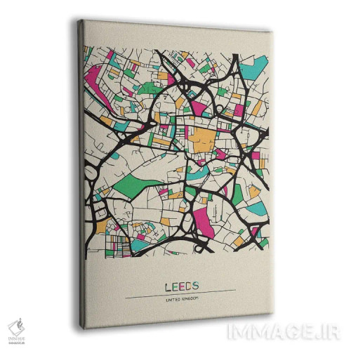 تابلو نقشهٔ لیدز، انگلستان اثر آیشه دنیز آکِرمان - نمای پرسپکتیو محصول